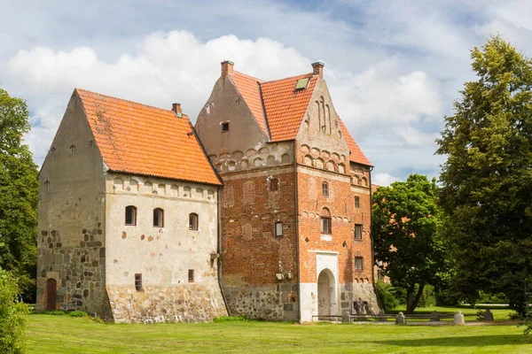 Borgeby slott is een kasteel in Borgeby Scania, Zweden. — Stockfoto
