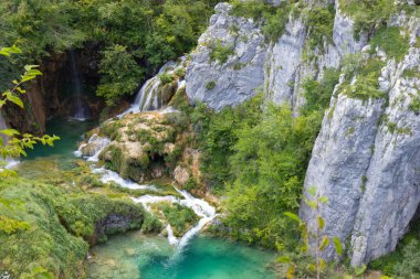 Havadan görünümü Plitvice Gölleri Milli Parkı