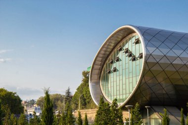 Tiflis, Gürcistan 24 Ağustos 2018 müzik tiyatro ve Sergi Salonu Tiflis, Gürcistan 