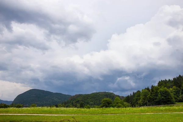 Nyári hegyek a Triglav Nemzeti Parkban — Stock Fotó