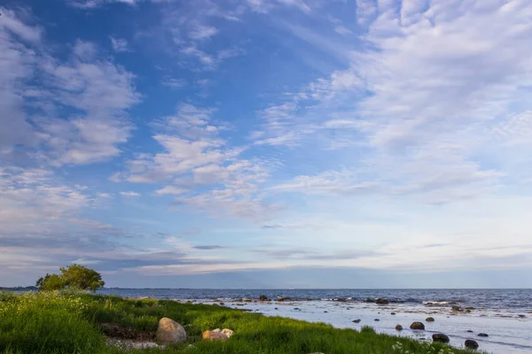 Vy över Östersjökusten, Skåne län, Sverige — Stockfoto