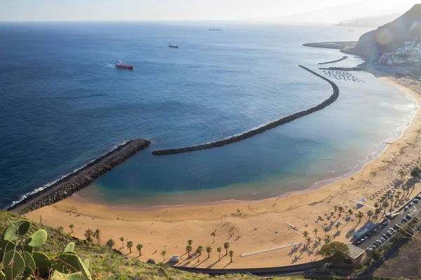 Uitzicht op Playa de las Teresitas, Tenerife — Stockfoto