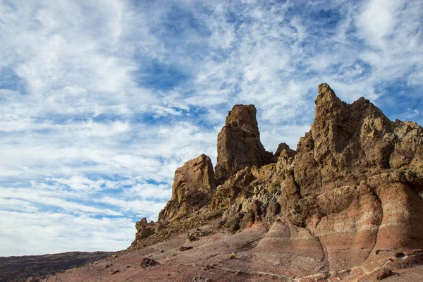 Formations de lave au parc national du volcan Teide, Tenerife — Photo