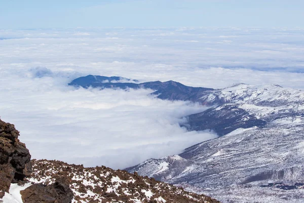 Sivatagi táj a vulkán Teide Nemzeti Parkban, Tenerife, Spanyolország — Stock Fotó