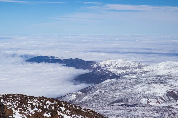 Volkan Teide Ulusal Parkı'nda Çöl Manzarası, Tenerife, İspanya — Stok fotoğraf