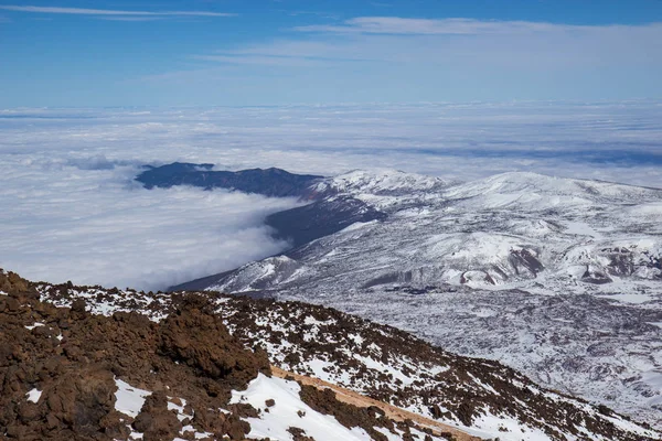 西班牙特内里费火山泰德国家公园的沙漠景观 — 图库照片