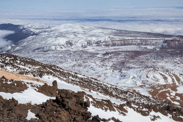 西班牙特内里费火山泰德国家公园的沙漠景观 — 图库照片