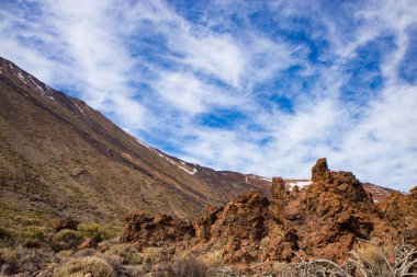 Teide Ulusal Parkı Görünümü, Tenerife, İspanya