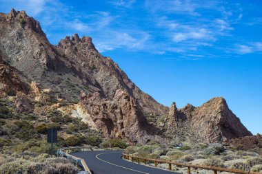 Teide Ulusal Parkı Görünümü, Tenerife, İspanya