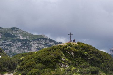 Slovenya'da Vogel kayak merkezi alanı yaz görünümü