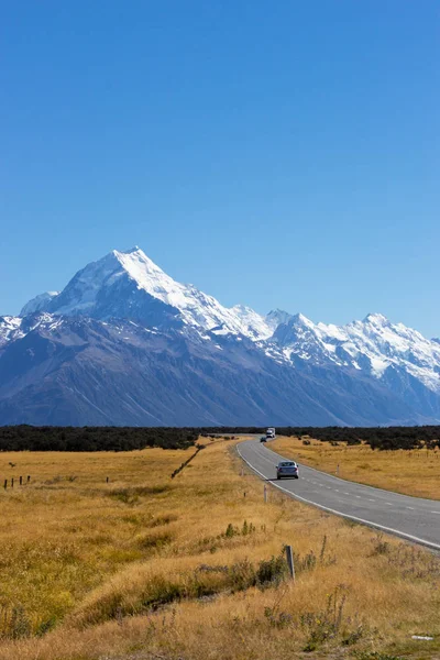 通往奥拉基国家公园的道路， 新西兰 — 图库照片