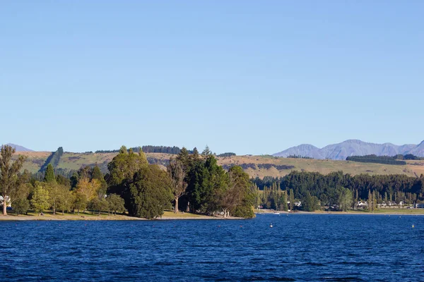 Vista lago Te Anau, Fiordland, Nuova Zelanda — Foto Stock