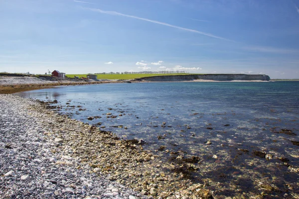 Sangstrup Klint - falaises blanches dans la région de Djursland, Danemark — Photo