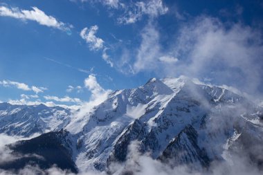 Mayrhofen kayak merkezi görünümü, Avusturya Alpleri