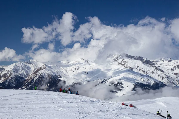 奥地利阿尔卑斯山的迈尔霍芬滑雪胜地景观 — 图库照片