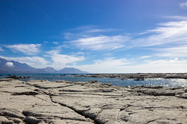 Úžasný pohled na mořskou krajinu nedaleko Kaikoura, Nový Zéland — Stock fotografie