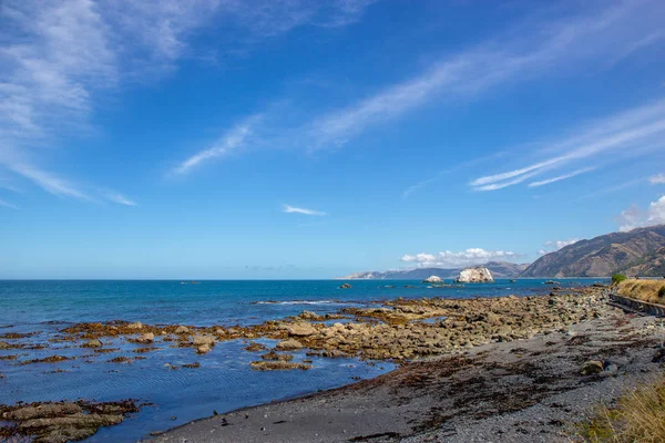 Vue imprenable sur le paysage marin près de Kaikoura, Nouvelle-Zélande — Photo