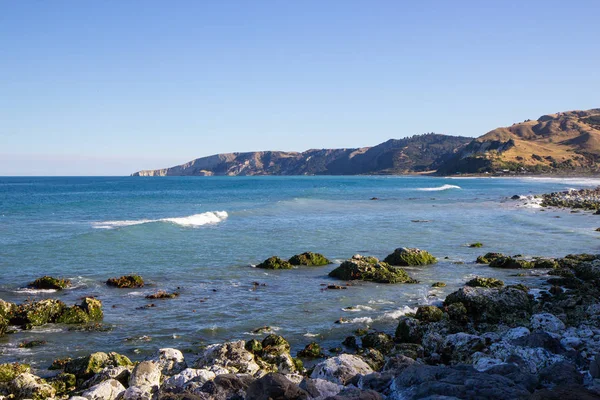 Fantastiska Seascape View nära Kaikoura, Nya Zeeland — Stockfoto