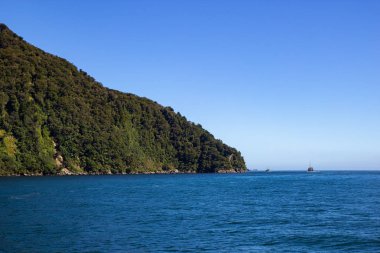 ünlü Mildford Sound, Yeni Zelanda fiyort görünümü