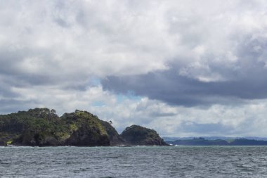Bay of Islands teknesinden görünümü, Yeni Zelanda