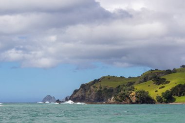 Bay of Islands teknesinden görünümü, Yeni Zelanda
