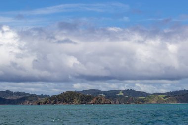 Bay of Islands teknesinden görünümü, Yeni Zelanda