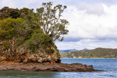 Bay of Islands teknesinden görünümü, Yeni Zelanda