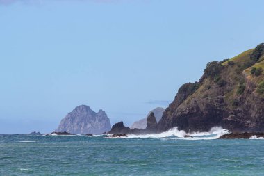 Bay of Islands teknesinden görünümü, Yeni Zelanda
