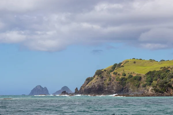 Uitzicht vanaf Boat of Bay of Islands, Nieuw-Zeeland — Stockfoto