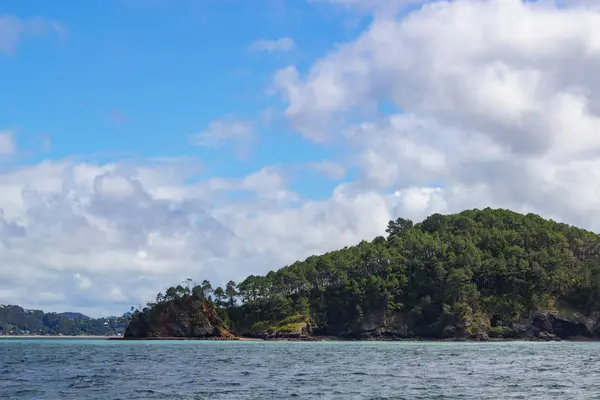 Bay of Islands teknesinden görünümü, Yeni Zelanda — Stok fotoğraf