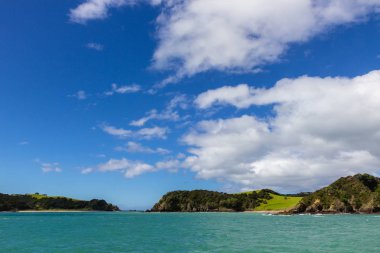 Bay of Islands teknesinden görünümü, Yeni Zelanda