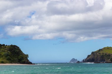 Bay of Islands teknesinden görünümü, Yeni Zelanda