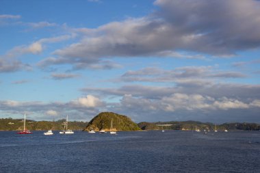 Bay of Islands teknesinden görünümü, Yeni Zelanda