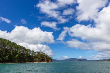 Bay of Islands teknesinden görünümü, Yeni Zelanda