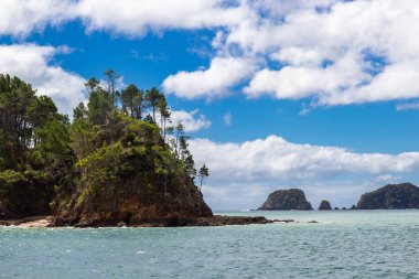Bay of Islands teknesinden görünümü, Yeni Zelanda