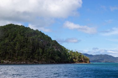 Bay of Islands teknesinden görünümü, Yeni Zelanda
