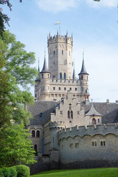 Exterior do castelo de Marienburg perto de Hanôver, Alemanha — Fotografia de Stock