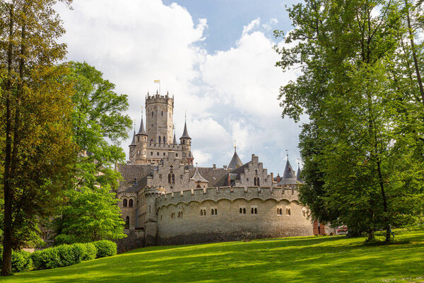 Exterior of Marienburg castle near Hanover, Germany