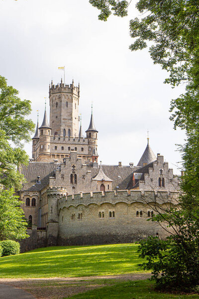 Exterior of Marienburg castle near Hanover, Germany