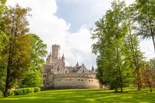 Exterior do castelo de Marienburg perto de Hanôver, Alemanha — Fotografia de Stock