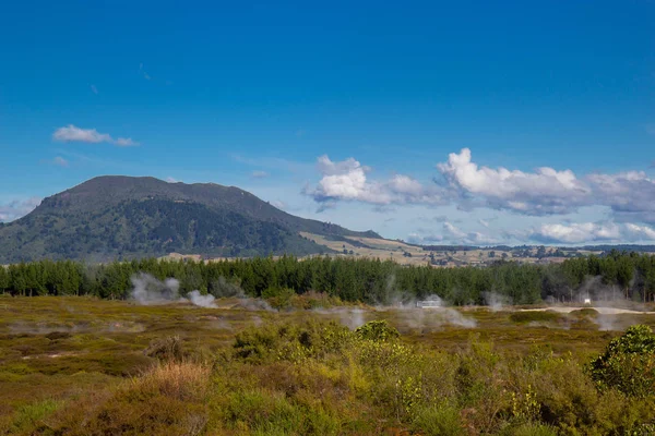 Naturskön utsikt över Wairakei Thermal Valley, Nya Zeeland — Stockfoto