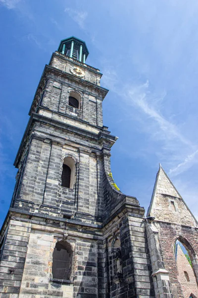 O Aegidienkirche era uma igreja em Hanôver, arruinada na Segunda Guerra Mundial — Fotografia de Stock