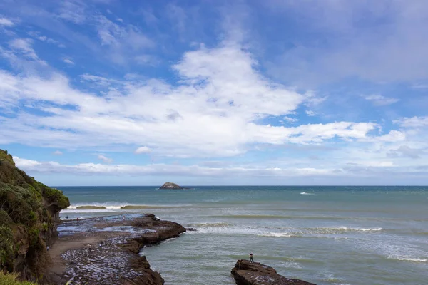 Blick auf Muriwai Beach, Nordinsel, Neuseeland — Stockfoto