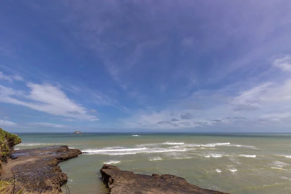 Blick auf Muriwai Beach, Nordinsel, Neuseeland — Stockfoto