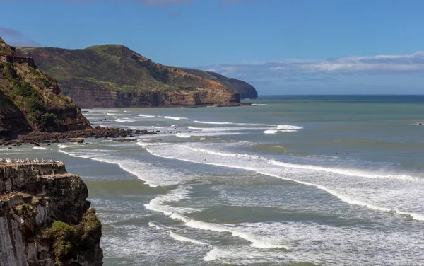 Blick auf Muriwai Beach, Nordinsel, Neuseeland — Stockfoto