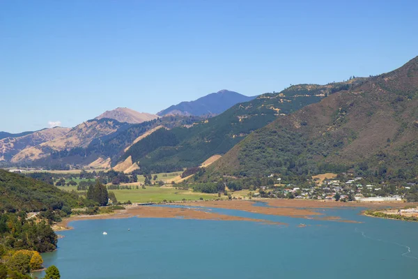 Vista del paisaje marino en la región de Marlborough de Nueva Zelanda — Foto de Stock