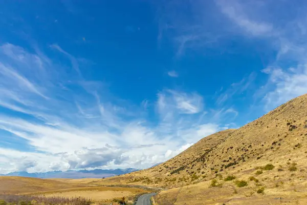 Θέα της λίμνης Tekapo σε μια ηλιόλουστη μέρα, Νέα Ζηλανδία — Φωτογραφία Αρχείου