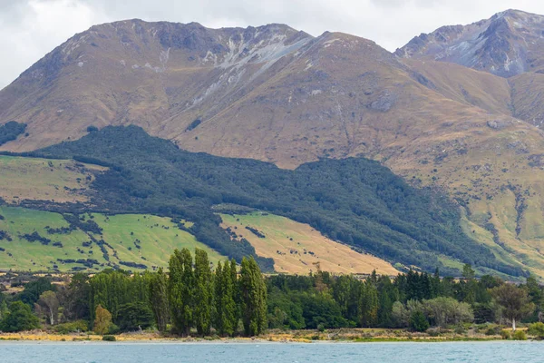 Vista del lago Wakatipu da una barca, Queenstown — Foto Stock