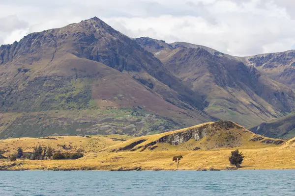 Widok na jezioro Wakatipu z łodzi, Queenstown — Zdjęcie stockowe