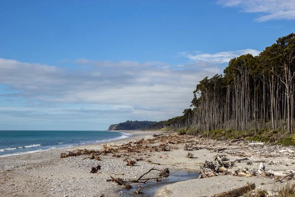 Vue de la plage de Bruce, côte ouest de la Nouvelle-Zélande — Photo